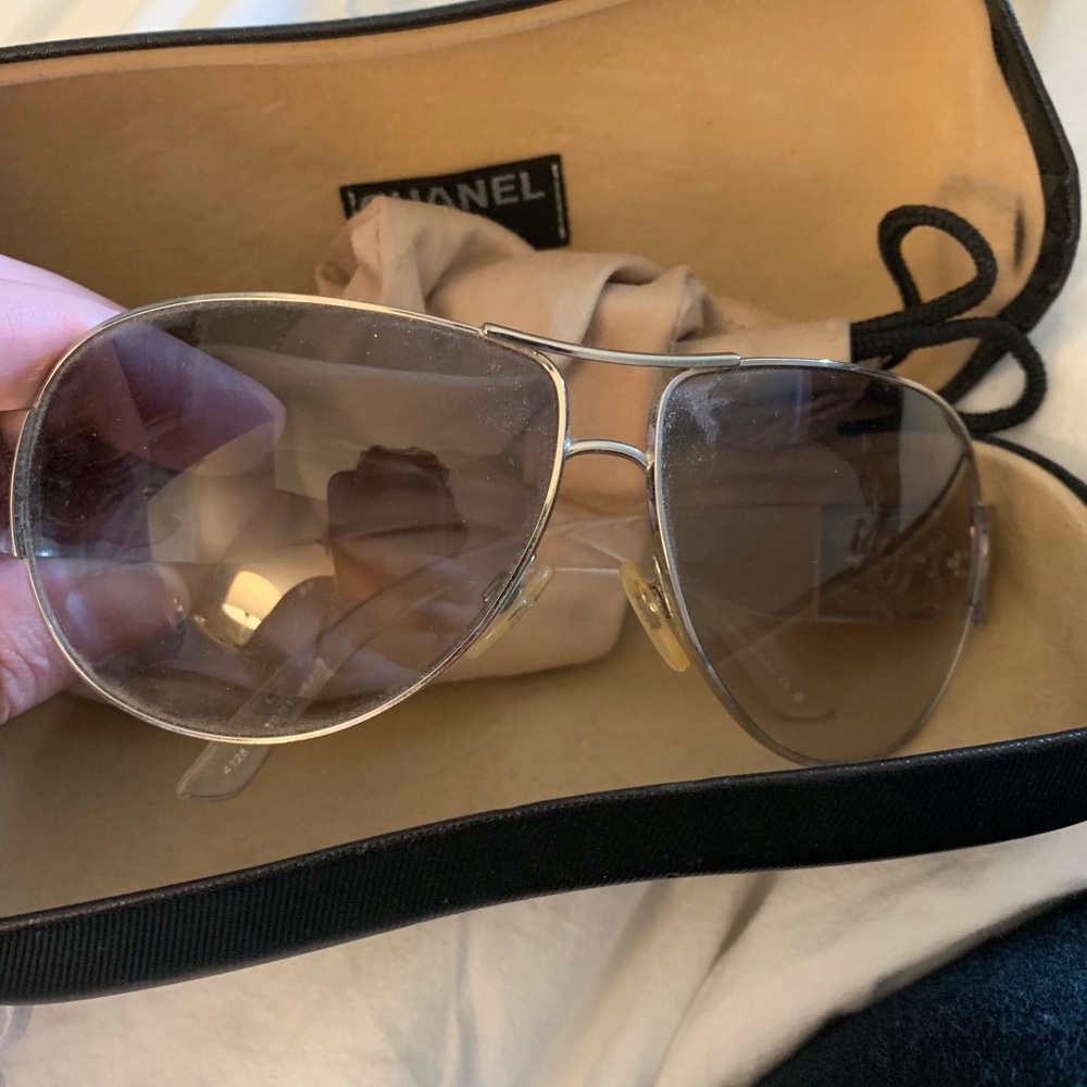 Chanel aviator glasses